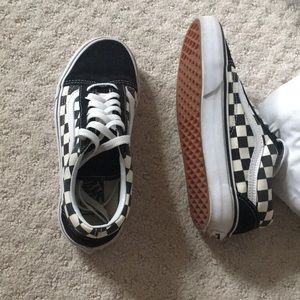 Old school checkerboard vans